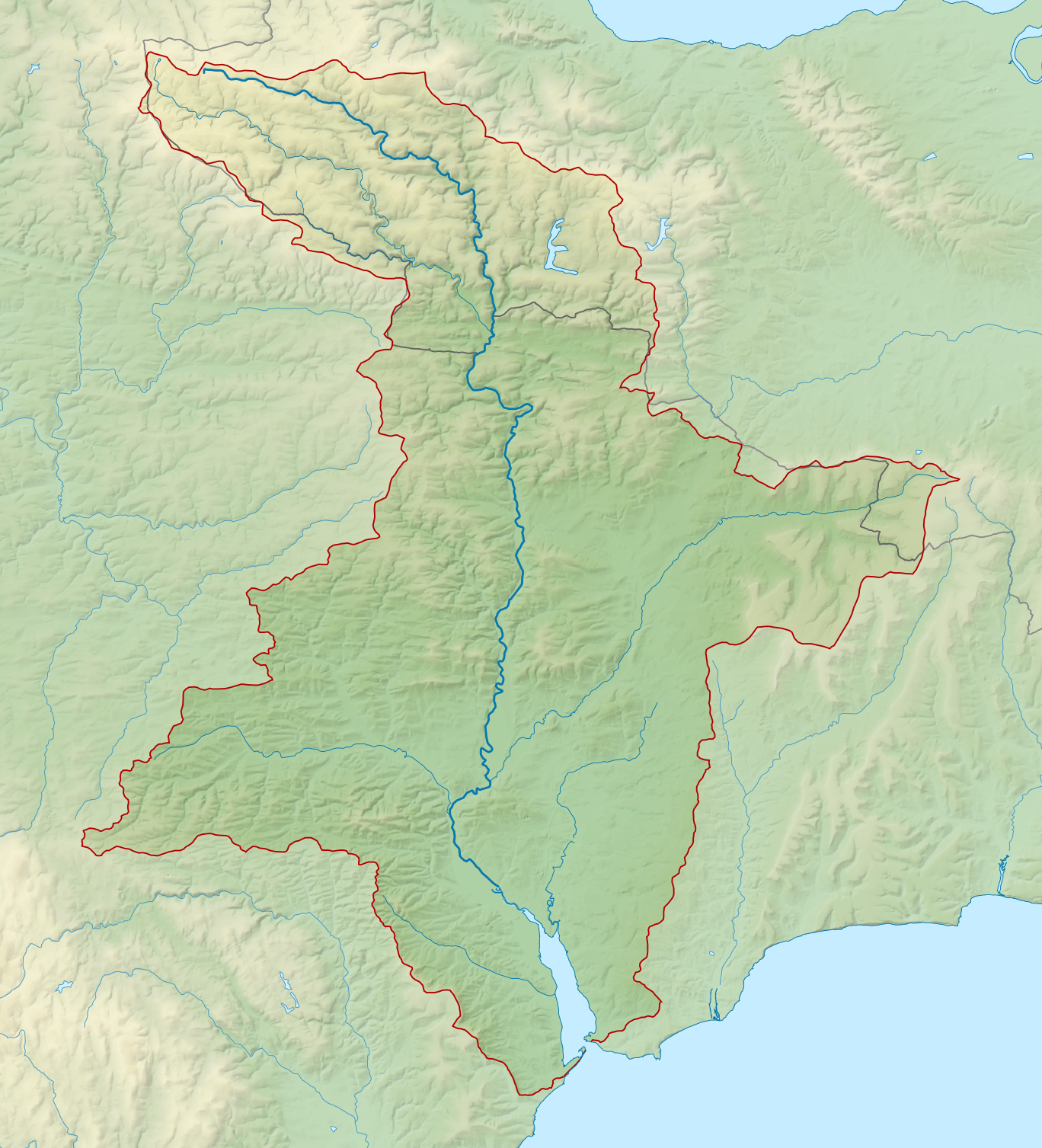 Map of the River Exe