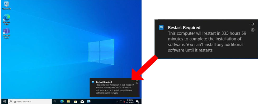 Restart the computer
Update Windows and associated software