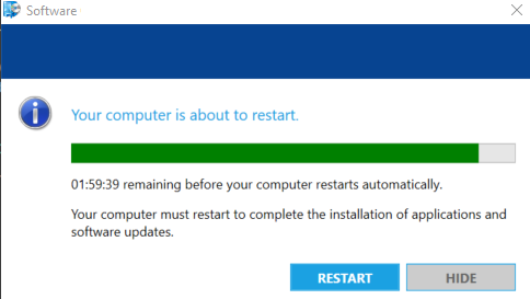 Restart your computer
Update or reinstall the software
