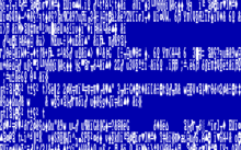 Blue screen of death (BSOD) image