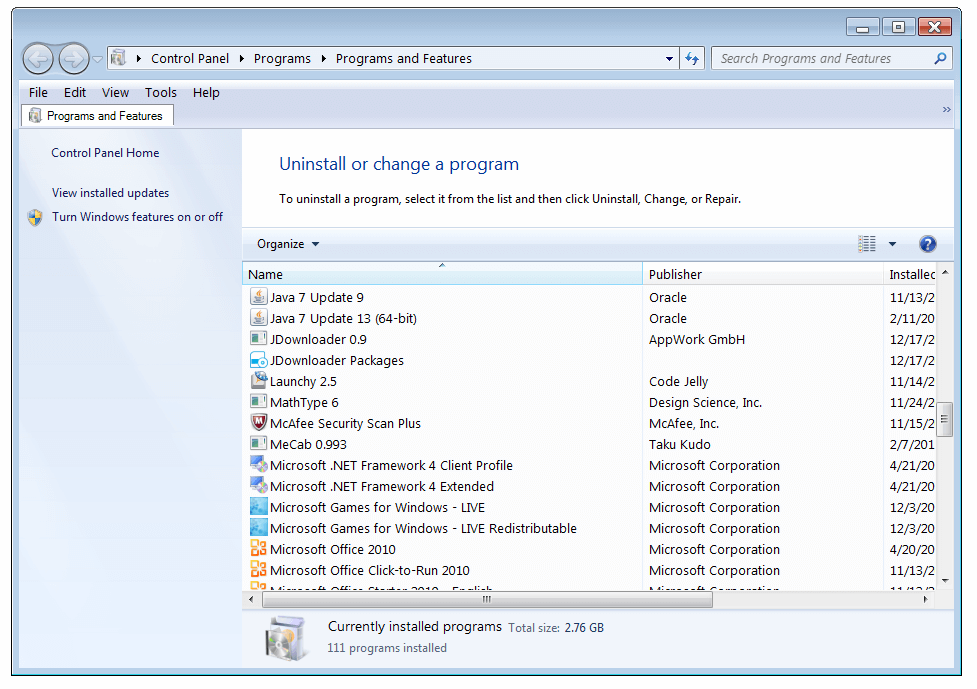 Check for any missing or outdated software or dependencies related to Silverlight_x64 exe.
Open Control Panel by clicking the Start button and selecting Control Panel.