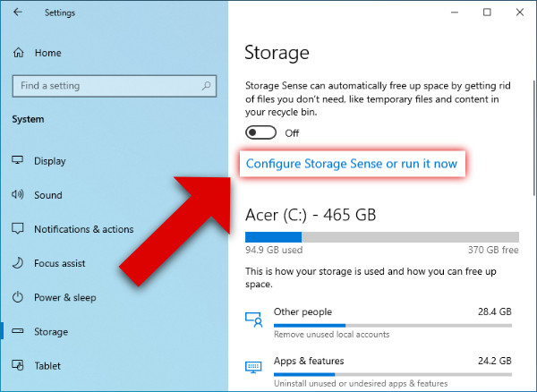 Check if your computer has enough free disk space to accommodate the conversion process.
If the disk space is low, consider freeing up space by deleting unnecessary files or moving them to an external storage device.