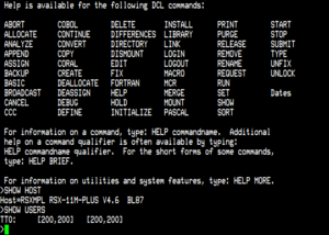CLS - Clear the command prompt screen
HELP - Display a list of available commands