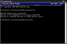 Command prompt window with 'attrib.exe' command