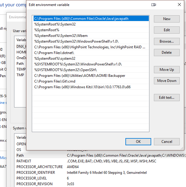 Confirm that the directory containing the rc.exe file is included in the Path environment variable.
If not, add the directory path to the Path variable.