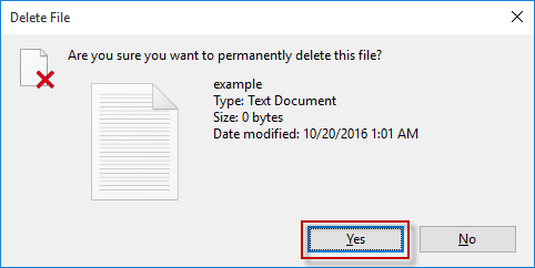 Confirm the deletion by clicking Yes or entering your administrator password if prompted
Empty the Recycle Bin to permanently remove cat.exe from your system