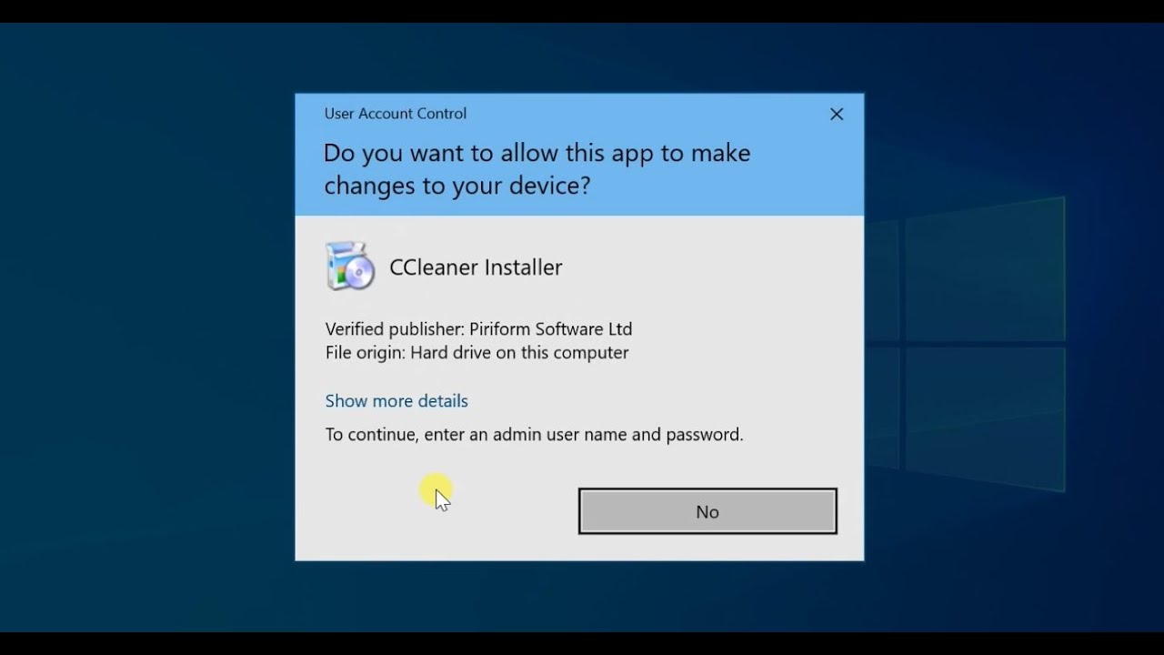 Confirm your action by clicking on Yes in the User Account Control window
Restart your computer