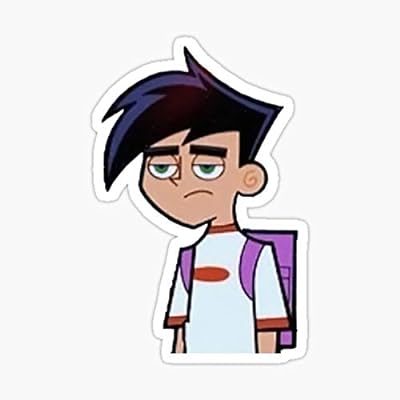 Danny Phantom character holding a computer with a crossed-out delete symbol.
