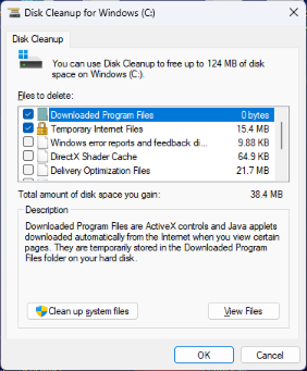 Delete temporary files and folders from your computer.
Use the Disk Cleanup tool or any other system cleaning software to remove unnecessary files.