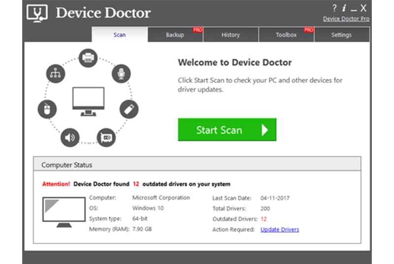 Device Doctor: Scans your computer for outdated drivers and provides direct download links for updates.
DriverHub: A driver management tool that helps you keep your system drivers up to date.