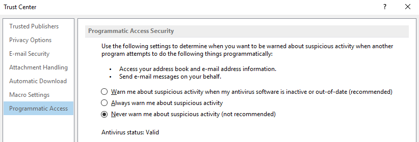 Disable any third-party add-ins or plugins that may interfere with Outlook
Run a system scan to check for any malware or viruses