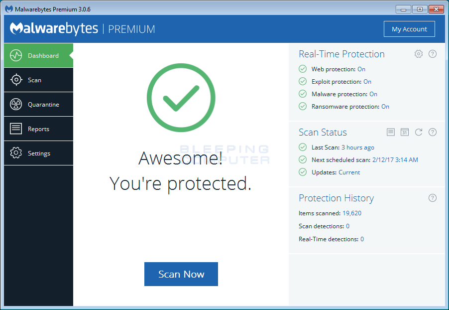 Download and install a reputable anti-malware software
Open the software and update its virus definitions