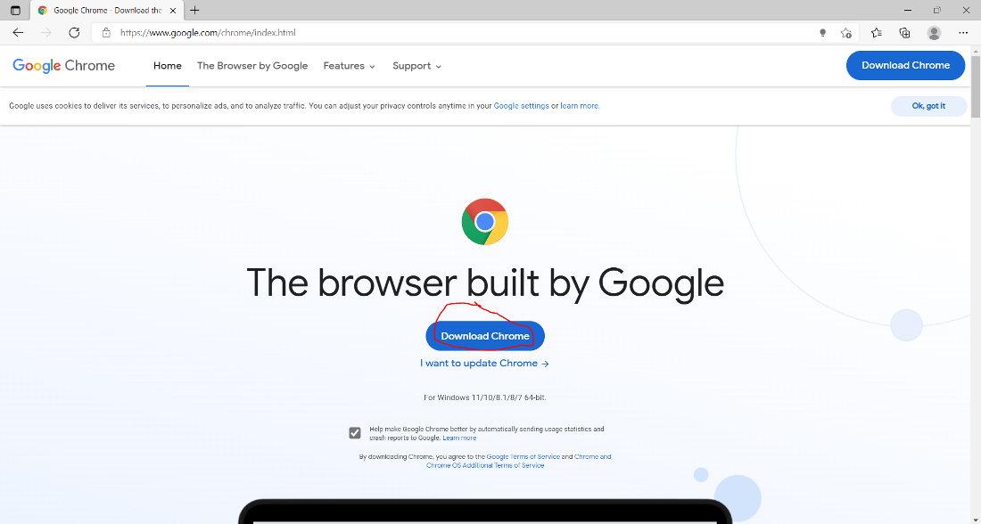 Download the latest version of Google Chrome from the official website.
Run the installer and follow the on-screen instructions to install Chrome.