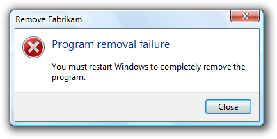 Error message pop-up box with wfcrun32.exe