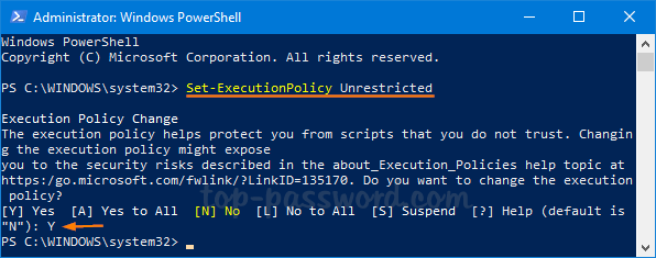 Execute the command Get-ExecutionPolicy in PowerShell to determine the current execution policy.
If the policy is set to Restricted, change it to a more permissive policy such as RemoteSigned or Unrestricted.