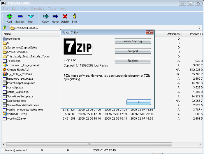 Follow the prompts to uninstall 7-Zip completely.
Download the latest version of 7-Zip from the official website (https://www.7-zip.org/).