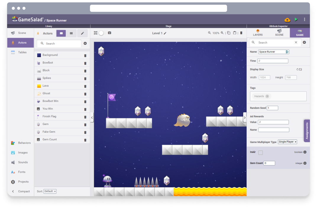 GameSalad: A game development platform that enables users to create games using a visual interface, without the need for coding.
Clickteam Fusion 2.5: A game development software that provides a visual programming interface for creating games and interactive media.