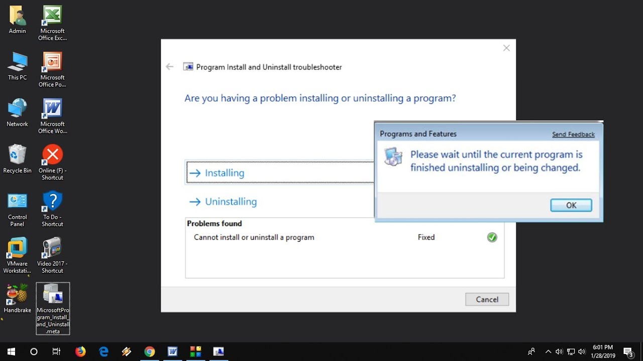 If the error occurs when running a specific program, try uninstalling and reinstalling that program.
Open the Control Panel and navigate to the 'Programs' or 'Programs and Features' section.