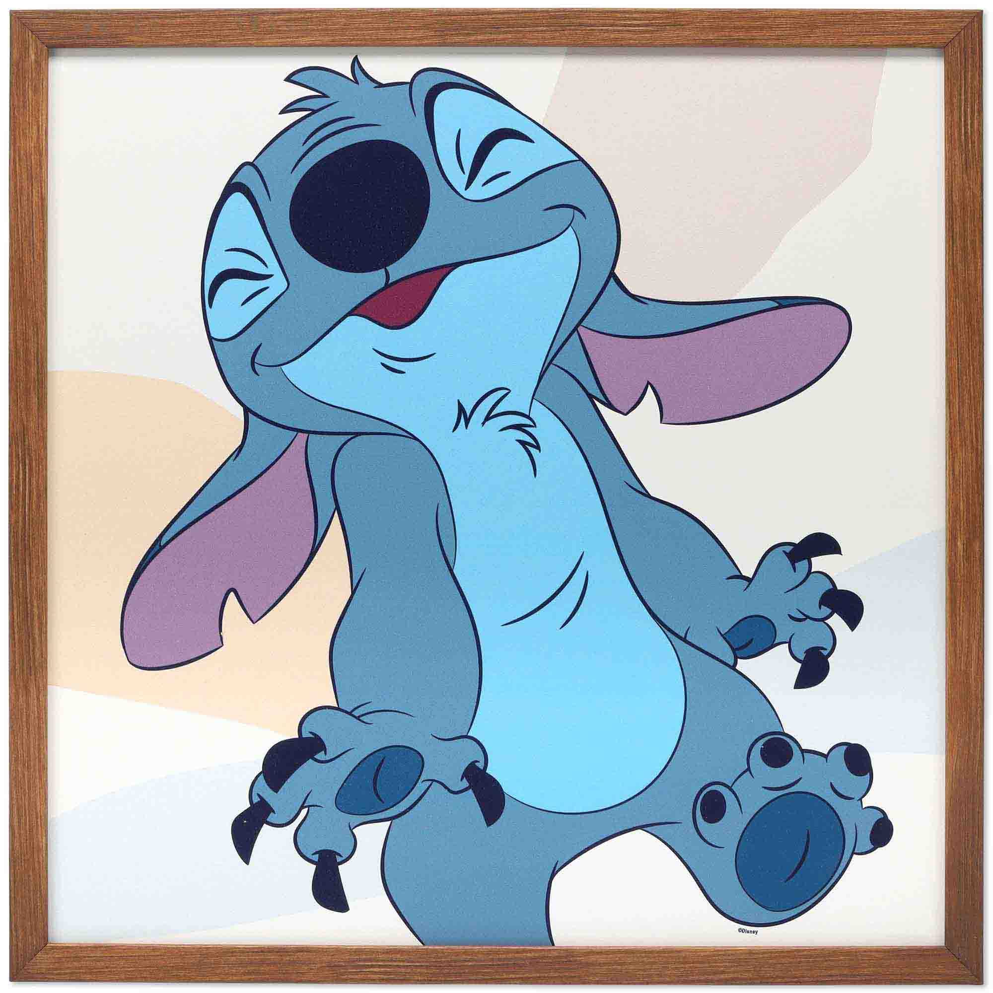 Image of a cartoon stitch character with a computer screen or coding symbols