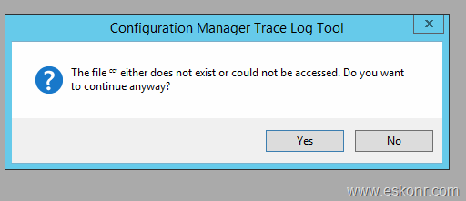 In the Find dialog box, enter the specific error code or keyword you are looking for and click on Find Next.
cmtrace.exe will highlight the line containing the error code or keyword you searched for.