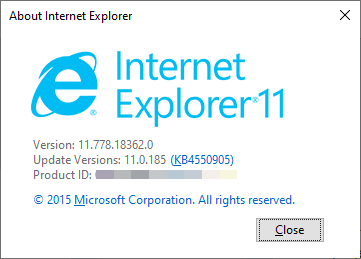 Internet Explorer: Version 11 or above
Microsoft Edge: Version 80 or above