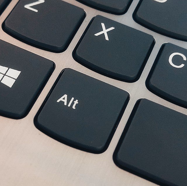 Keyboard with alternative key options
