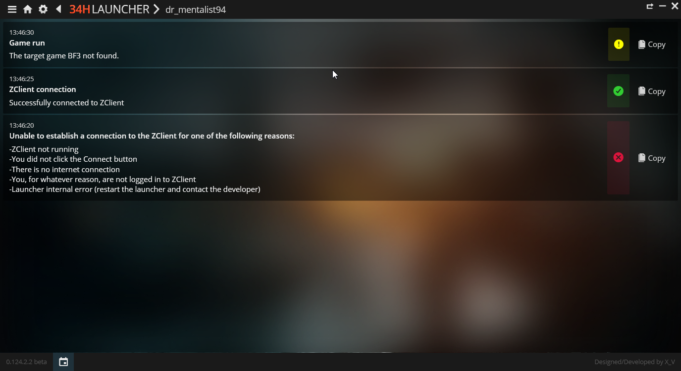 Launch the game launcher or platform.
Check for any available updates for bf3.exe.