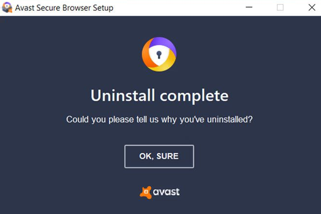 Locate the avast_secure_browser_setup.exe process
Right-click on it and select End Task