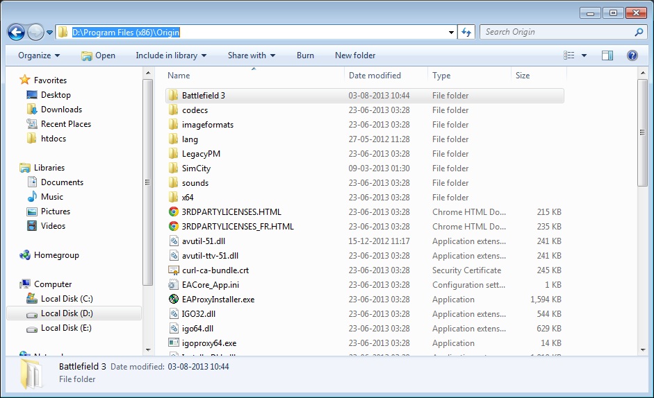 Locate the bf3.exe file on your computer (typically located in the game's installation folder).
Right-click on bf3.exe and select Run as administrator.