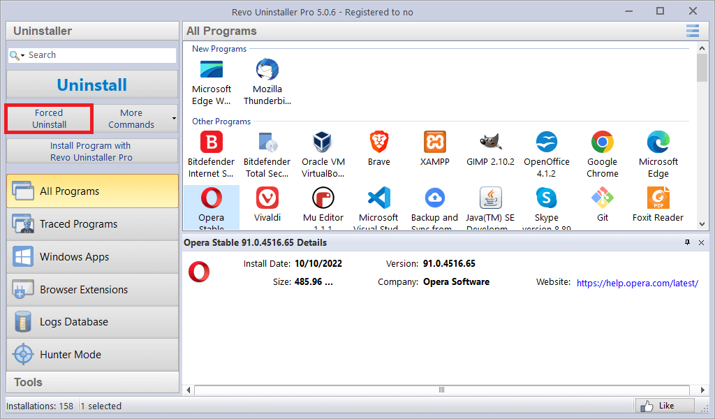 Locate the installed removal tool on your computer.
Double-click on the removal tool icon to launch the application.