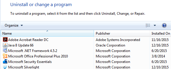 Locate the software associated with raserver.exe in the list of installed programs.
Right-click on the software and select Uninstall.