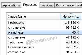 Look for any suspicious processes related to wlrmdr.exe.
If found, right-click on the process and select End Task.