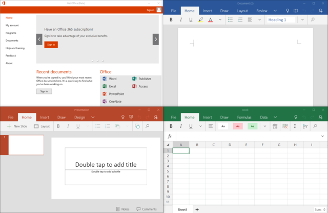 Microsoft Publisher: A desktop publishing program included in the Microsoft Office suite.
Microsoft Teams: A collaboration platform included in the Microsoft Office suite.