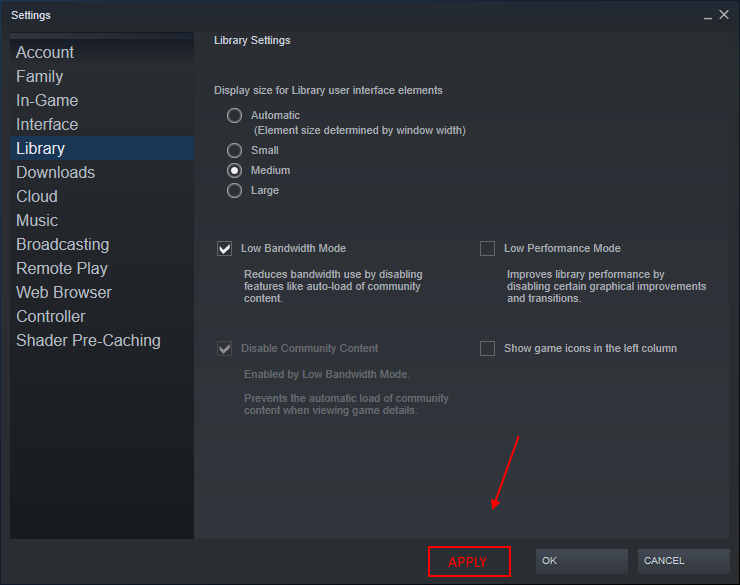Open Steam
Click on Steam in the top-left corner and select Settings