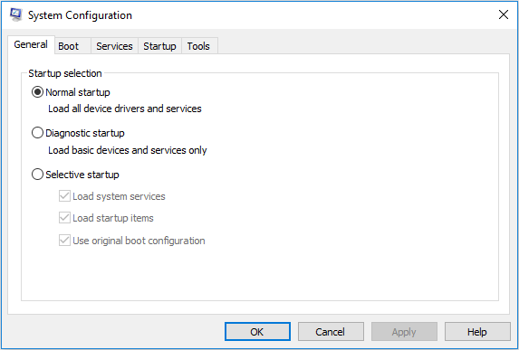 Open System Configuration by pressing Win+R and typing msconfig.
In the General tab, select Selective startup and uncheck Load startup items.