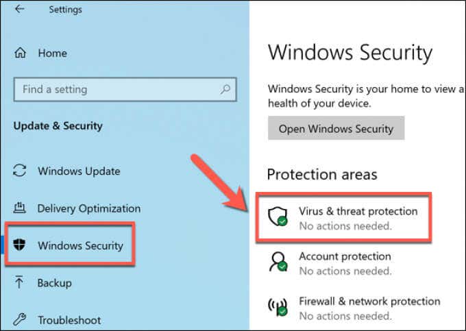 Open the antivirus software on your computer.
Go to the settings or options menu.