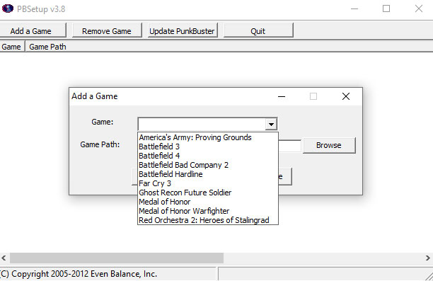 Open the game that uses PunkBuster.
Go to the game's settings or options menu.