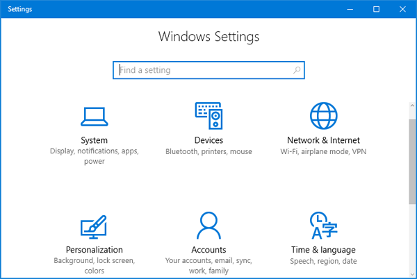 Open the Settings app by pressing Windows Key + I.
Select Update & Security from the available options.