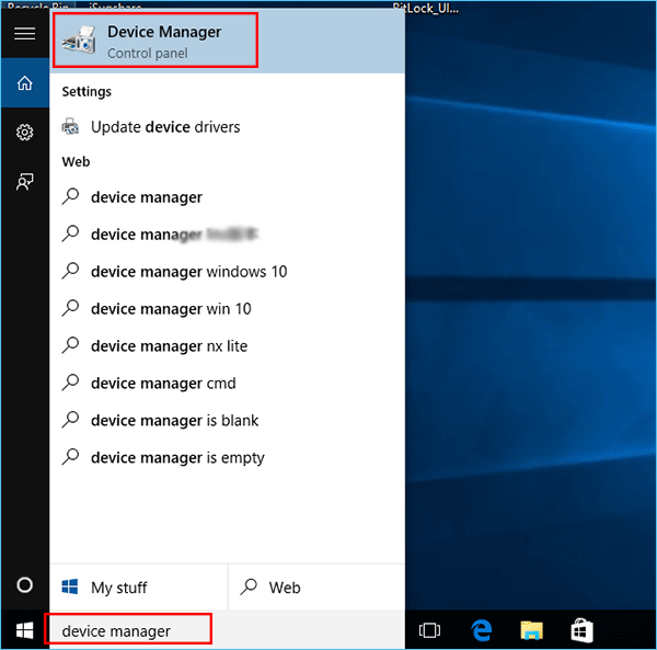 Open the Start menu and type Device Manager in the search bar.
Click on the Device Manager application from the search results to open it.