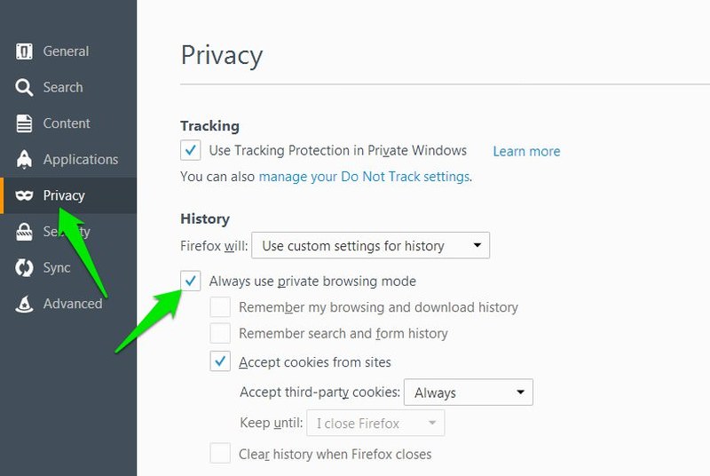 Open your browser settings.
Navigate to the "Privacy" or "History" section.