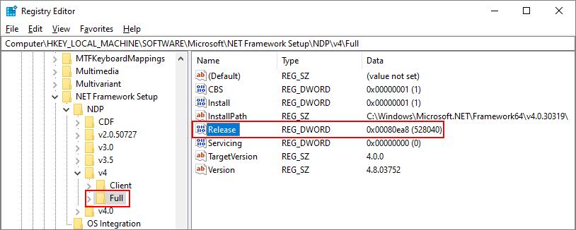 Operating System: Windows 10
.NET Framework: Version 4.5 or above