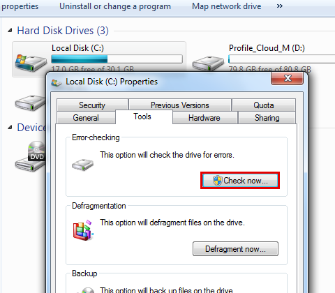 Perform a disk check to fix errors on the hard drive
Test RAM for errors using appropriate tools