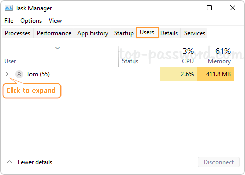 Press Ctrl+Shift+Esc to open Task Manager.
In the Processes tab, locate and select Windows Explorer.