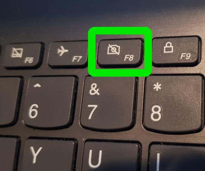 Restart your computer
Press the F8 key repeatedly during startup