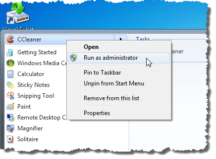 Right-click on the software or development environment that utilizes rc.exe.
Select "Run as administrator" from the context menu.