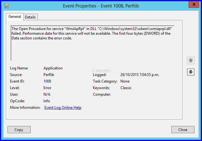 Right-click on WMI Performance Adapter and select Properties.
In the General tab, change the Startup type to Disabled.