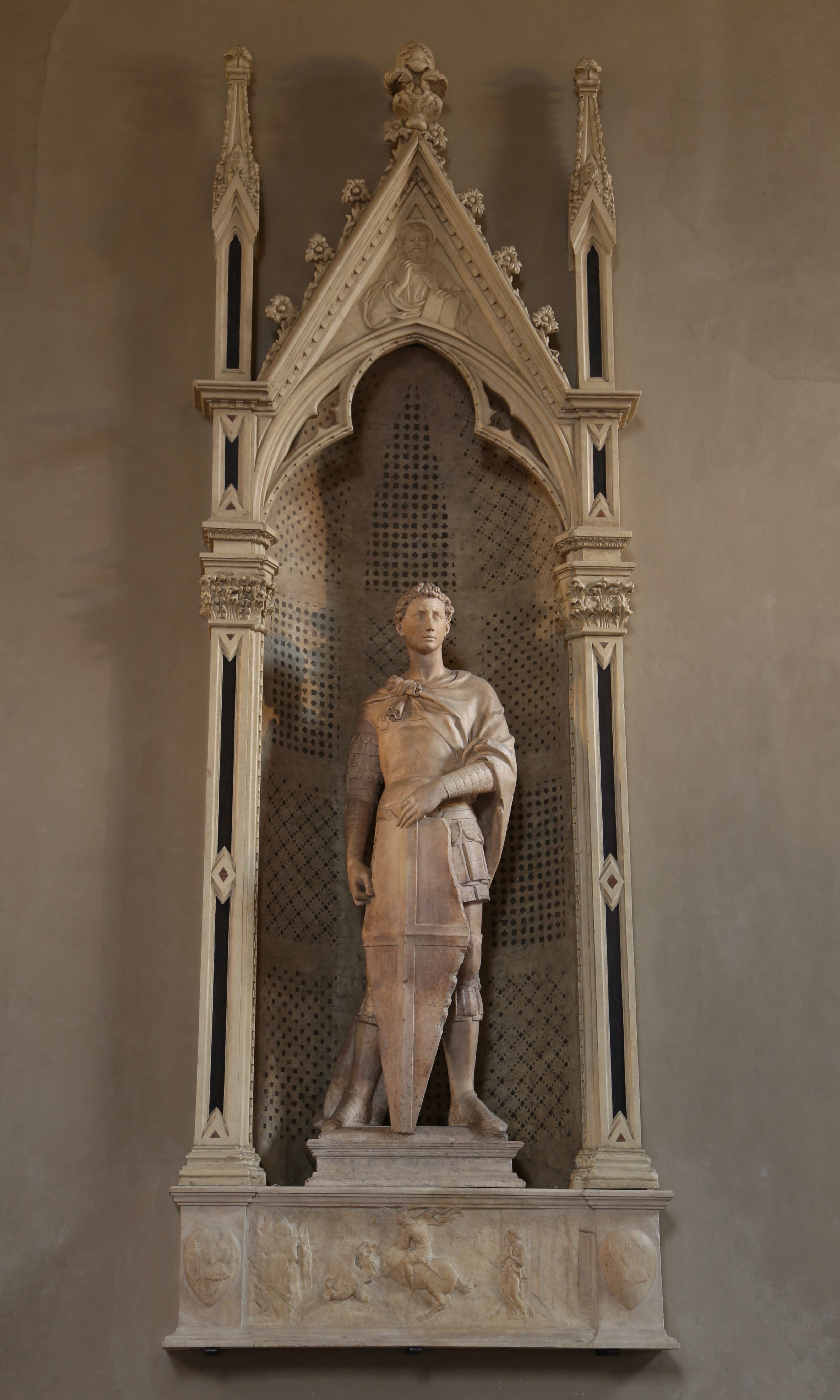 Saint George statue or armor