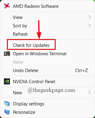 Select Windows Update from the left-hand menu.
Click on Check for updates.
