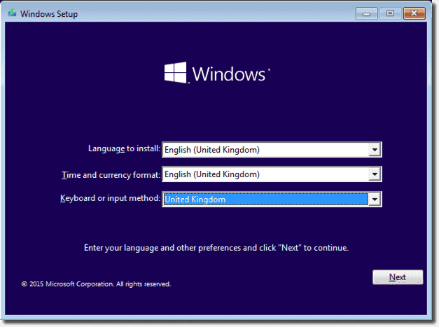 Select your language preferences, time zone, and keyboard input method.
Click on Install Now and proceed with the installation.