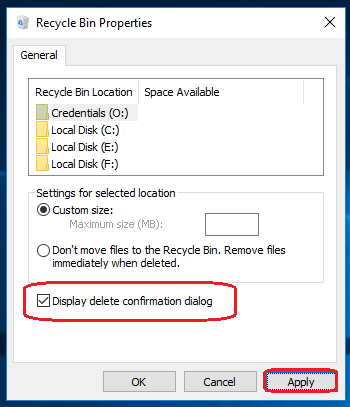 Step 9: Confirm the deletion by clicking on Yes in the confirmation dialog
Step 10: Empty the Recycle Bin to permanently remove sensecncproxy.exe